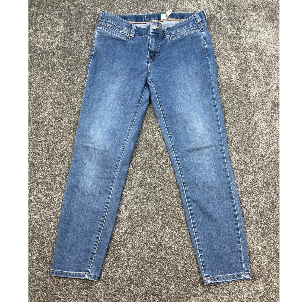 Free People Low-Rise Straight Denim Jeans Women's W29 Blue Medium‎ Wash